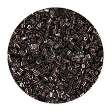 Rocailles-Perlen 2Cut, 2 mm, 14 g, Kupfer Metallic Dunkel