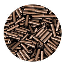 Rocailles-Perlen St�bchen, 6,75 mm, 14 g, Kupfer Metallic