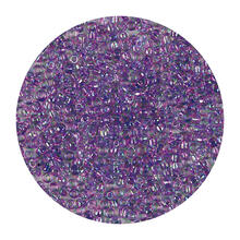 Rocailles-Perlen, 2 mm, 14 g, Lila Regenbogen