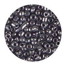 Rocailles-Perlen, 3,1 mm, 14 g, Altsilber