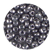 Rocailles-Perlen, 4 mm, 14 g, Altsilber