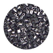 Rocailles-Perlen 2Cut, 2 mm, 14 g, Altsilber