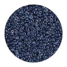 Rocailles-Perlen, 2 mm, 14 g, Schwarz Transparent