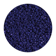Rocailles-Perlen, 2 mm, 14 g, Dunkelblau Opak