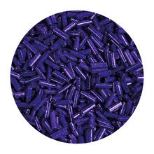 Rocailles-Perlen Stbchen, 6,75 mm, 14 g, Dunkelblau Opak