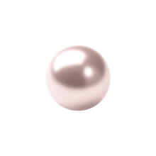 Renaissance Glasperle, rund, 4 mm, 100 Stk, Zartrosa