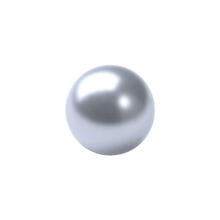 Renaissance Glasperle, rund, 8 mm, 25 Stk, Eisblau