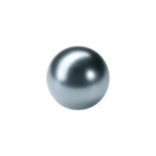 Renaissance Glasperle, rund, 4 mm, 100 Stk, Grau