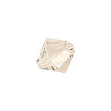Glasschliff-Perlen Raute, 6 mm, 12 Stk, Wei