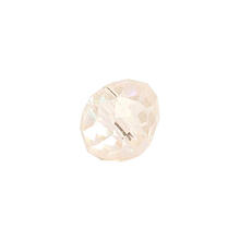 Glasschliff-Diskus Perle, 6 mm, 12 Stk, Wei Regenbogen