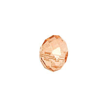Glasschliff-Diskus Perle, 6 mm, 12 Stk, Pfirsich
