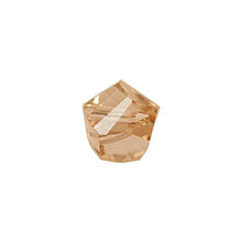 Glasschliff-Kandis Perle, 6 mm, 12 Stk, Karamell