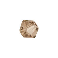 Glasschliff-Perlen Raute, 4 mm, 20 Stk, Rauchquarz