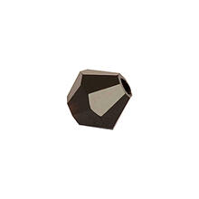 Glasschliff-Perlen Raute, 6 mm, 12 Stk, Schwarz