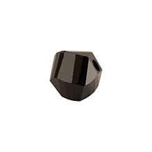 Glasschliff-Kandis Perle, 6 mm, 12 Stk, Schwarz