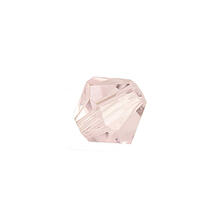 Glasschliff-Perlen Raute, 4 mm, 20 Stk, Zartrosa