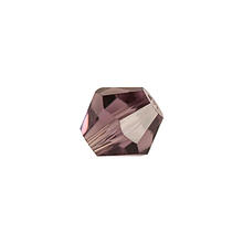 Glasschliff-Perlen Raute, 6 mm, 12 Stk, Veilchen