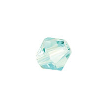 Glasschliff-Perlen Raute, 6 mm, 12 Stk, Mint