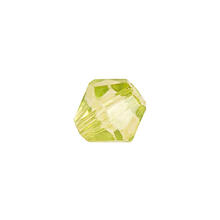 Glasschliff-Perlen Raute, 6 mm, 12 Stk, Zitrin