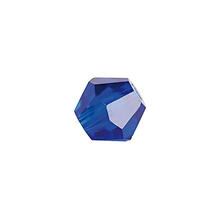Glasschliff-Perlen Raute, 4 mm, 20 Stk, Blau