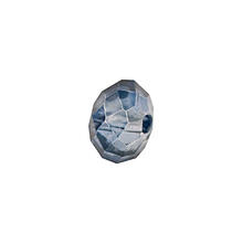 Glasschliff-Diskus Perle, 6 mm, 12 Stk, Dunkelblau