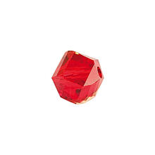 Glasschliff-Kandis Perle, 6 mm, 12 Stk, Rot