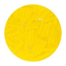 Rocailles-Perlen Stbchen, 6,75 mm, 14 g, Gelb Matt