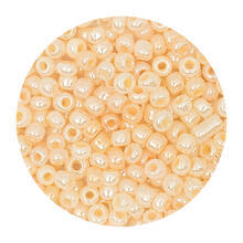 Rocailles-Perlen, 3,1 mm, 14 g, Hell Apricot