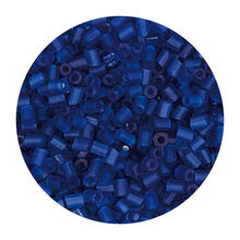 Rocailles-Perlen 2Cut, 2 mm, 14 g, Royalblau Matt