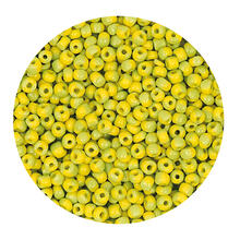 Rocailles-Perlen, 2 mm, 14 g, Grn-Gelb