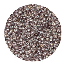 Rocailles-Perlen, 2 mm, 14 g, Lila Transparent