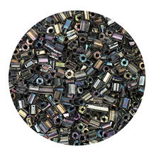 Rocailles-Perlen 2Cut, 2 mm, 14 g, Lila Transparent