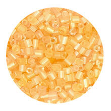 Rocailles-Perlen 2Cut, 2 mm, 14 g, Beige Transparent