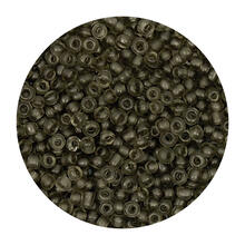 Rocailles-Perlen, 2 mm, 14 g, Grau Matt