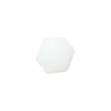 Glasschliff-Perlen Raute, 4 mm, 20 Stk, Wei Opak