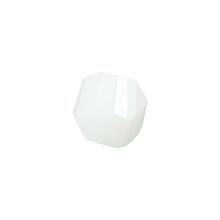 Glasschliff-Kandis Perle, 6 mm, 12 Stk, Wei Opak