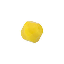 Glasschliff-Perlen Raute, 6 mm, 12 Stk, Gelb Opak
