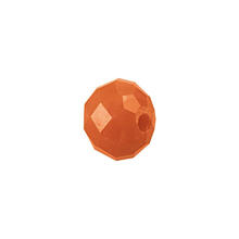 Glasschliff-Diskus Perle, 6 mm, 12 Stk, Orange Opak