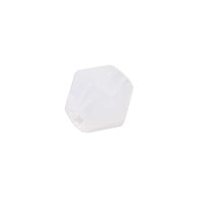 Glasschliff-Perlen Raute, 4 mm, 20 Stk, Rosa Milchig