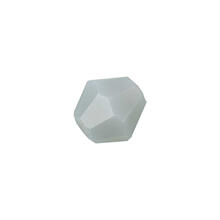 Glasschliff-Perlen Raute, 4 mm, 20 Stk, Grau Opak