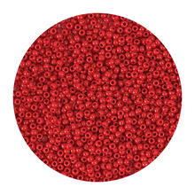 Rocailles-Perlen Itoshii, 2,2 mm, 12 g, Dunkelrot Opak