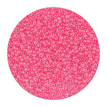 Rocailles-Perlen Itoshii, 2,2 mm, 12 g, Neonpink Transparent
