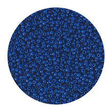 Rocailles-Perlen Itoshii, 2,2 mm, 12 g, Blau Opak