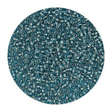Rocailles-Perlen Itoshii, 2,2 mm, 12 g, Trkis Transparent