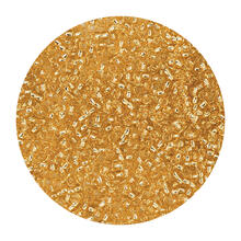 Rocailles-Perlen Itoshii, 2,2 mm, 12 g, Gold Transparent