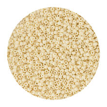 Rocailles-Perlen Itoshii, 2,2 mm, 12 g, Beige Opak