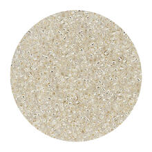 Rocailles-Perlen Itoshii, 2,2 mm, 12 g, Silber Transparent