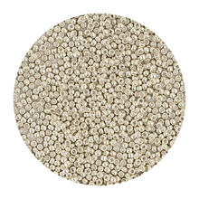 Rocailles-Perlen Itoshii, 2,2 mm, 12 g, Silber Metallic