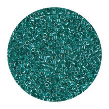 Rocailles-Perlen Itoshii Tube, 2 mm, 7 g, Grn Transparent