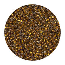 Rocailles-Perlen Itoshii Tube, 2 mm, 7 g, Gold Metallic